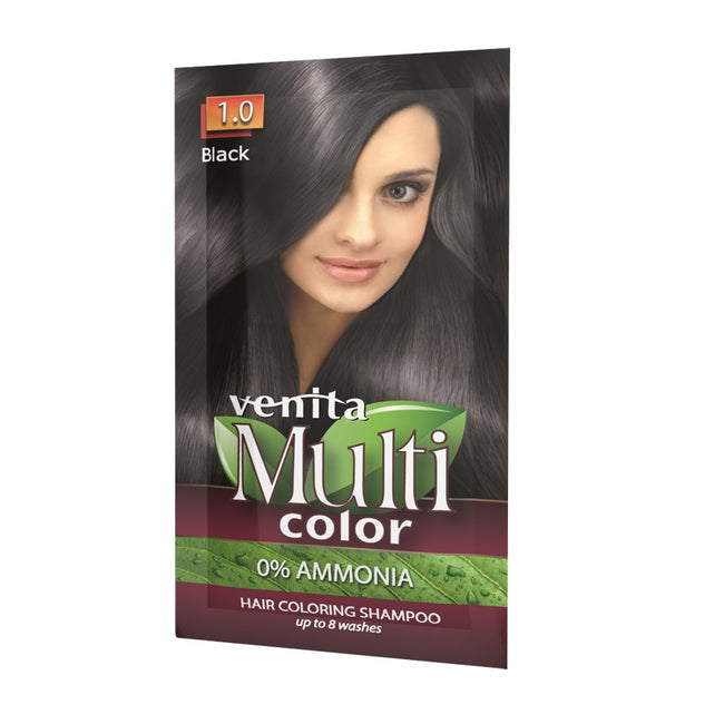 Venita MultiColor szampon koloryzujący 1.0 Czerń 40g