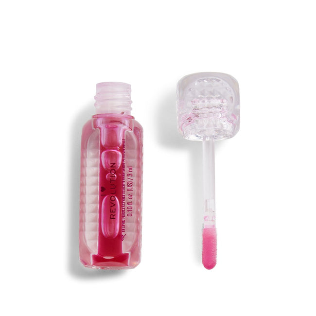 Makeup Revolution I Heart Revolution Lip Oil Elixir olejek do ust Deadly 3ml