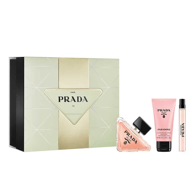 Prada Paradoxe zestaw woda perfumowana spray 90ml + woda perfumowana spray 10ml + balsam do ciała 50ml