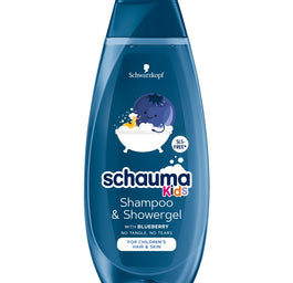 Schauma Kids szampon do włosów i żel pod prysznic dla chłopców z ekstraktem z borówki 400ml