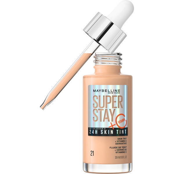 Maybelline Super Stay 24H Skin Tint długotrwały podkład rozświetlający z witaminą C 21 30ml