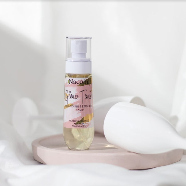 Nacomi Glow Toner rozświetlająco-złuszczający tonik do twarzy 80ml
