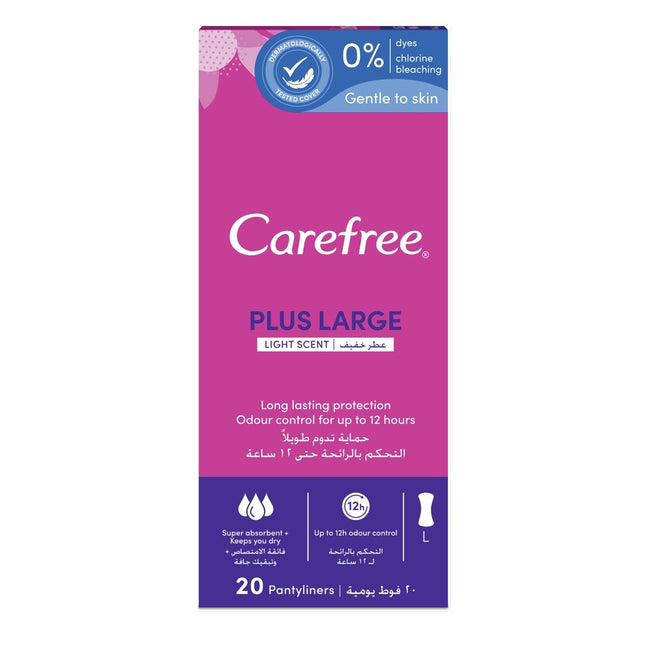 Carefree Plus Large wkładki higieniczne delikatny zapach 20szt