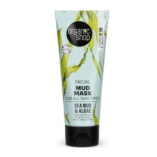 Organic Shop Sea Depth Face Mud Mask organiczna maska błotna do twarzy Algae & Sea Mud 75ml