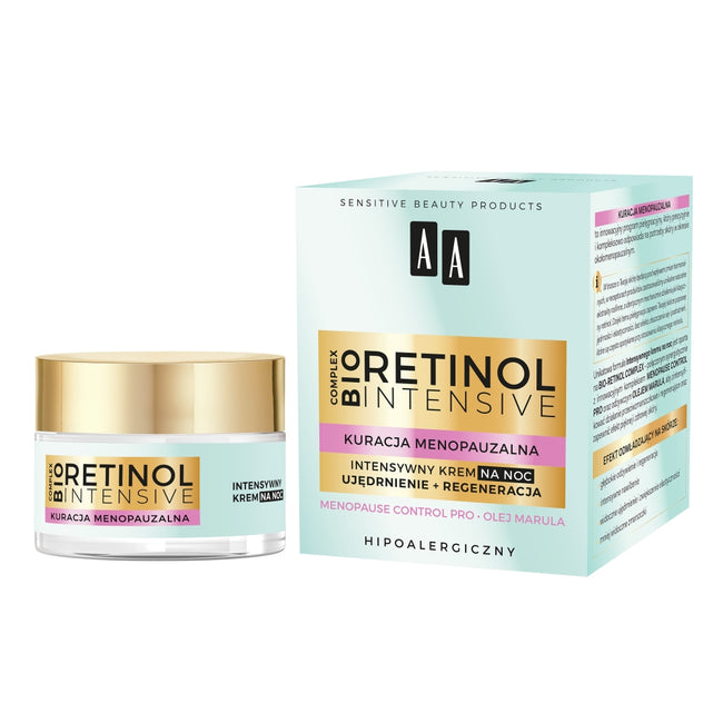 AA Retinol Intensive Kuracja Menopauzalna krem intensywny na noc ujędrnienie + regeneracja 50ml