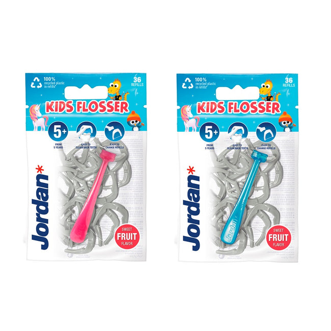 Jordan Kids Flosser nici dentystyczne dla dzieci 36szt