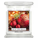 Kringle Candle Średnia świeca zapachowa z dwoma knotami Deck The Halls 411g