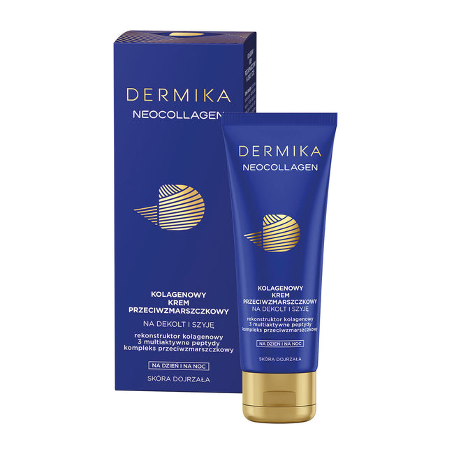 Dermika Neocollagen kolagenowy krem przeciwzmarszczkowy na dekolt i szyję na dzień i na noc 50ml