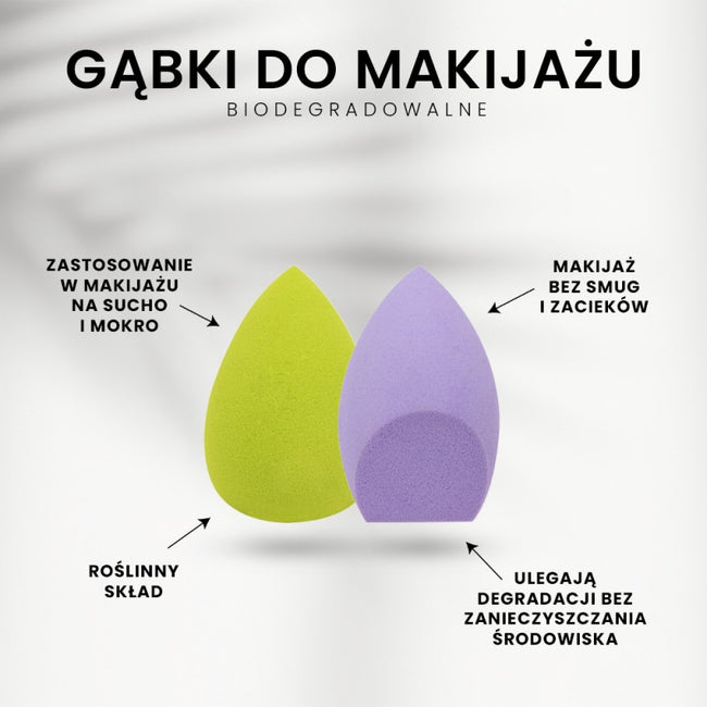 Donegal Blending Sponge Bio gąbka do makijażu biodegradowalna fioletowa 4348