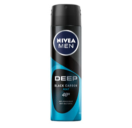 Nivea Men Deep Black Carbon Beat antyperspirant spray z aktywnym węglem 150ml