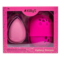 KillyS Galaxy Dream gąbeczka do makijażu z silikonowym etui