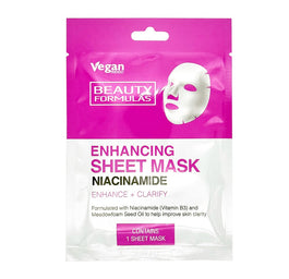 Beauty Formulas Enhancing Sheet Mask wzmacniająca maska z niacynamidem w płacie 1szt.