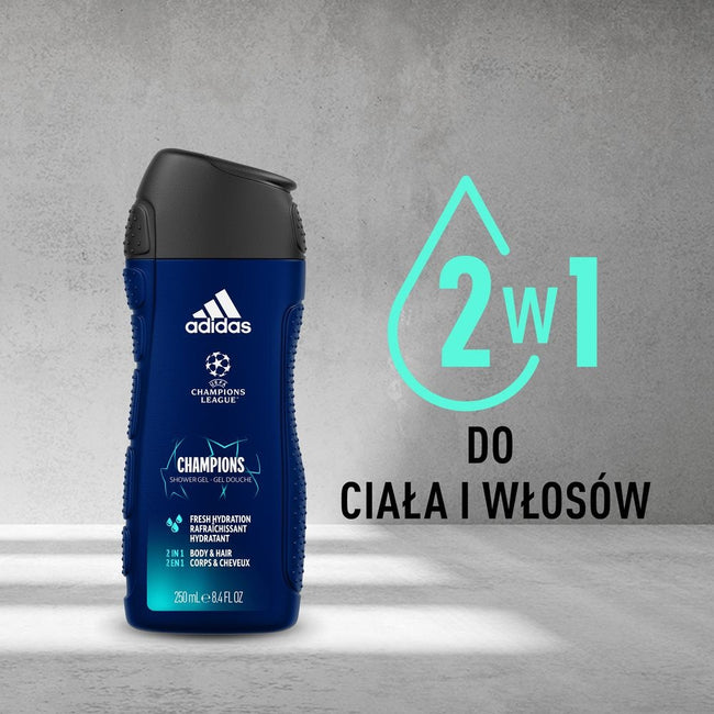 Adidas Uefa Champions League Champions żel pod prysznic 2w1 dla mężczyzn 250ml