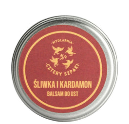 Mydlarnia Cztery Szpaki Balsam do ust Śliwka i Kardamon 15ml