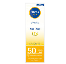 Nivea Sun UV Face Anti-Age Q10 przeciwzmarszczkowy krem przeciwsłoneczny do twarzy SPF50 50ml