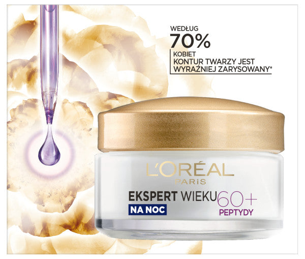 L'Oreal Paris Ekspert Wieku 60+ przeciwzmarszczkowy krem odbudowujący na noc 50ml
