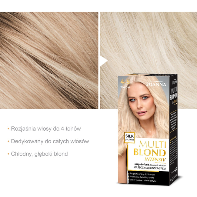 Joanna Multi Blond Intensiv rozjaśniacz do całych włosów 4-5 tonów