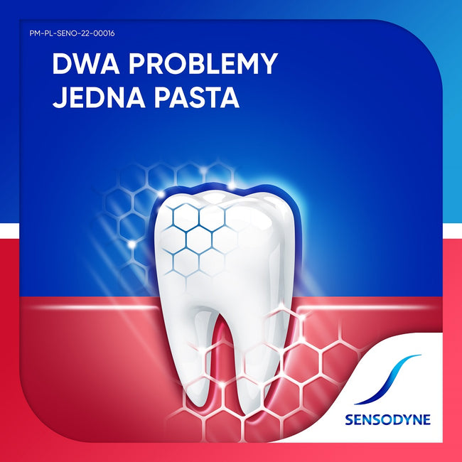 Sensodyne Nadwrażliwość & Dziąsła Mint pasta z fluorem do nadwrażliwych zębów i dziąseł o smaku miętowym 75ml