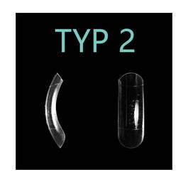 Elisium Quick Shape Nail Form Type2 formy do przedłużania paznokci 120 szt.