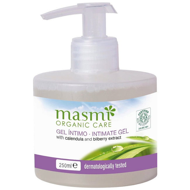 Masmi Organic Care delikatny żel do higieny intymnej z ekstraktem z nagietka i borówki 250ml