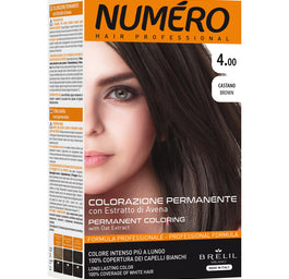 NUMERO Permanent Coloring farba do włosów 4.00 Brown 140ml