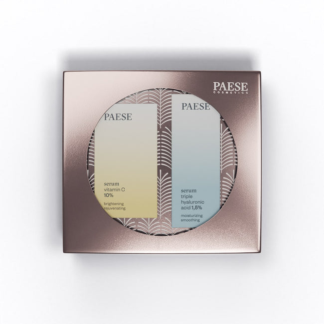 Paese Besties For The Resties zestaw serum z potrójnym kwasem hialuronowym 1.5% 30ml + serum z witaminą C 10% 15ml
