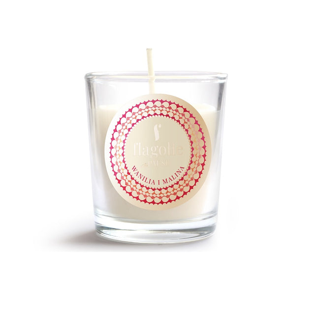 Flagolie Mała sojowa świeca zapachowa Wanilia i Malina 70g