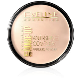 Eveline Cosmetics Art Make-Up Anti-Shine Complex Pressed Powder matujący puder mineralny z jedwabiem 32 Natural 14g