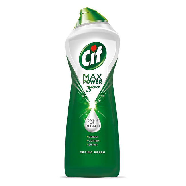 Cif Max Power 3 Spring Fresh Action mleczko z wybielaczem do czyszczenia powierzchni 693g