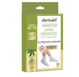 Dermokil Peeling Foot Mask peelingująca maska do stóp Clay&Hemp Oil 35ml