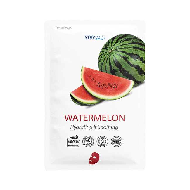 Stay Well Climate Neutral Face Mask nawilżająca i kojąca maska na twarz w płachcie Watermelon 23g