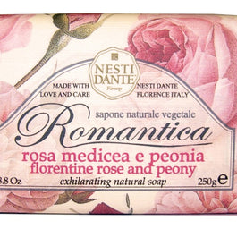 Nesti Dante Romantica mydło toaletowe Róża & Peonia 250g