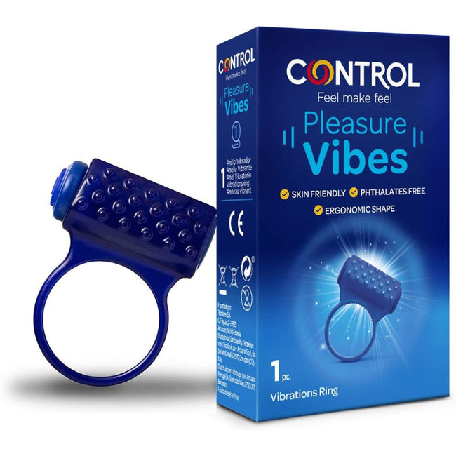 Control Pleasure Vibes pierścień wibracyjny o ergonomicznym kształcie