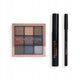 Makeup Revolution Smokey Eyes zestaw konturówka do oczu + tusz do rzęs + paletka cieni do powiek