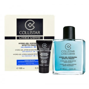 Collistar Zestaw Hydro-Gel After-Shave Fresh Effect żel po goleniu 100ml +  Daily Anti-Wrinkle Cream krem przeciwzmarszczkowy 30ml