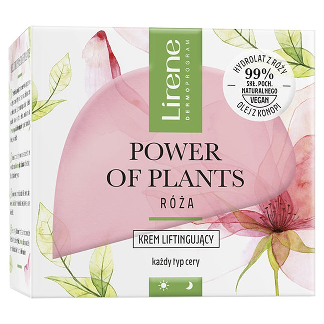 Lirene Power of Plants Róża zestaw krem liftingujący 50ml + nawilżający balsam do ciała 200ml