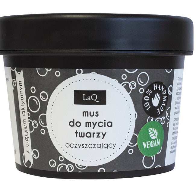LaQ Mus do mycia twarzy oczyszczający z węglem aktywnym 100ml