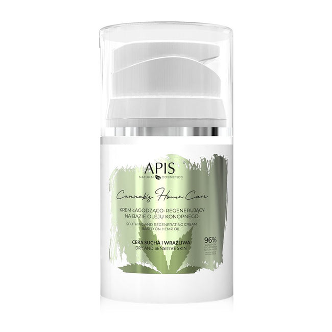 APIS Cannabis Home Care krem łagodząco - regenerujący na bazie oleju konopnego 50ml