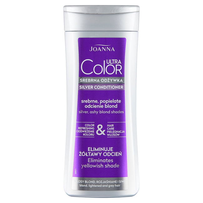 Joanna Ultra Color srebrna odżywka do włosów srebrne popielate odcienie blond 200g