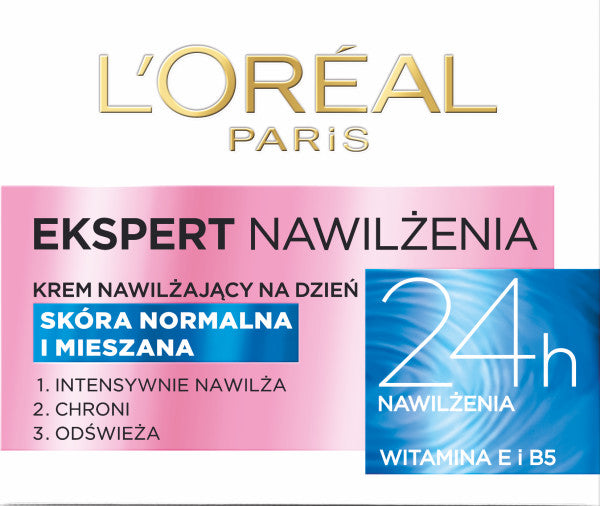 L'Oreal Paris Ekspert Nawilżenia krem nawilżający na dzień do skóry normalnej i mieszanej 50ml