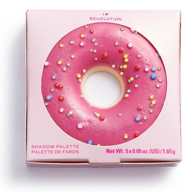 Makeup Revolution I Heart Revolution Donuts paleta cieni do powiek Raspberry Icing 1.65g