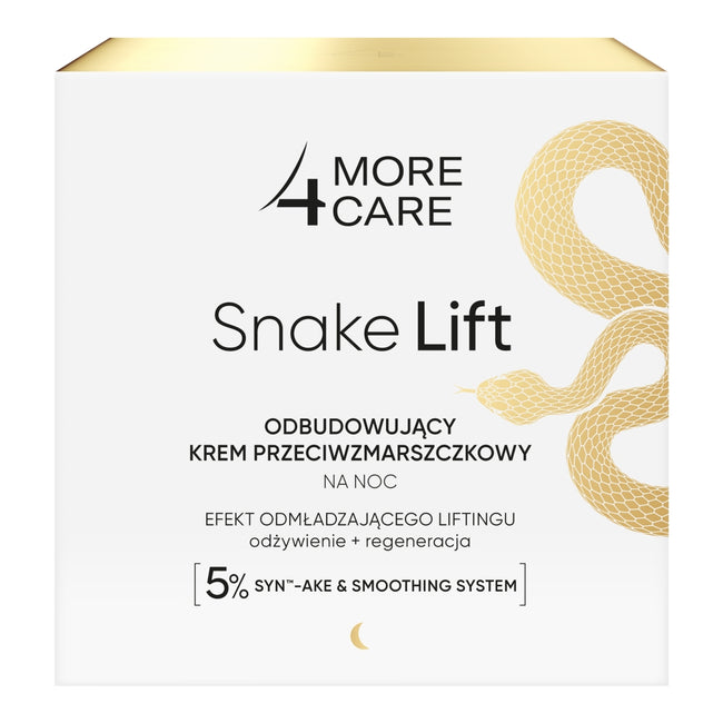 More4Care Snake Lift odbudowujący krem przeciwzmarszczkowy na noc 50ml