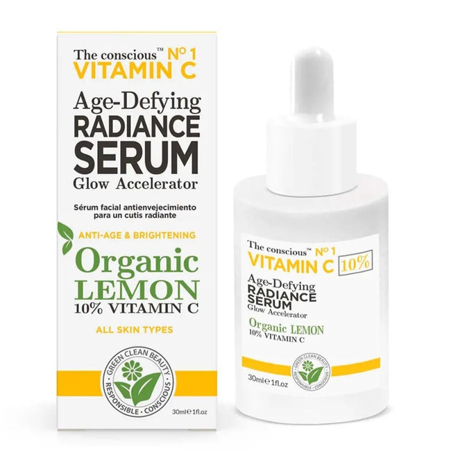 The Conscious Vitamin C rozświetlające serum do twarzy z organiczną cytryną 30ml