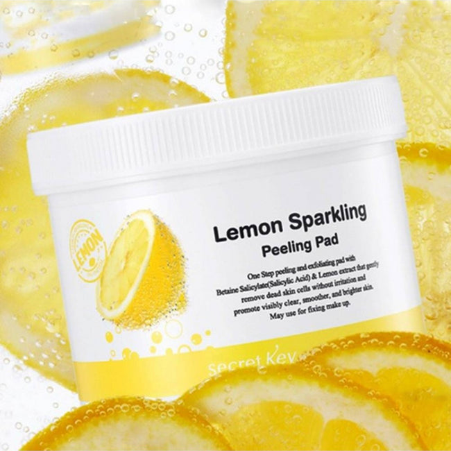 Secret Key Lemon Sparkling Peeling Pad dwustronne peelingujące płatki kosmetyczne 70szt.