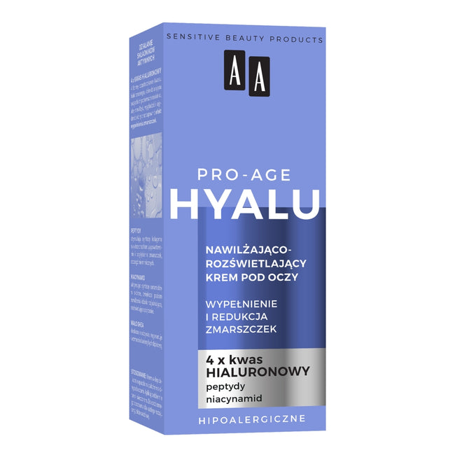 AA Hyalu Pro-Age nawilżająco-rozświetlający krem pod oczy 15ml