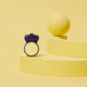 Control Pleasure Booster pierścień wibracyjny z główką stymulującą i niebieskimi punktami