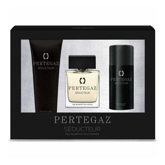 Saphir Pertegaz Seducteur Pour Homme zestaw woda perfumowana spray 100ml + żel pod prysznic 230ml + dezodorant 150ml