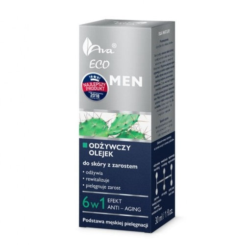 Ava Laboratorium Eco Men odżywczy olejek do skóry z zarostem 30ml