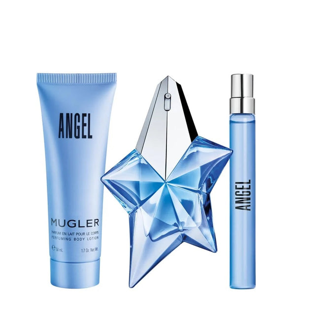 Thierry Mugler Angel zestaw woda perfumowana spray 25ml + woda perfumowa spray 10ml + balsam do ciała 50ml