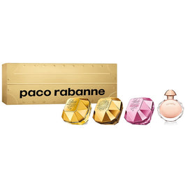 Paco Rabanne Travel Retail Exclusive zestaw Lady Million woda perfumowana 5ml + Lady Million Fabulous woda perfumowa 5ml + Lady Million Empire woda perfumowana 5ml + Olympea woda perfumowana 6ml